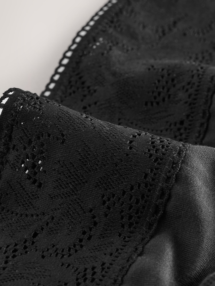 Noir - Ultimate Comfort Lace Trim Knickers - Image 9 of 9