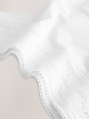 White Thong Ultimate Comfort Lace Trim Modal Briefs - Image 8 of 9