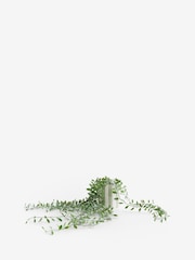 Green Artificial Trailing Plant In Stripe Ceramic Pot - Image 4 of 4