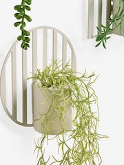 Set of 3 Natural Metal Wall Hanging Artificial Trailing Plants - Image 5 of 5