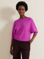 Phase Eight Purple Cristine Knit Jumper - Image 1 of 7