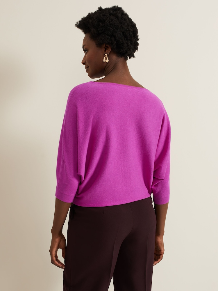 Phase Eight Purple Cristine Knit Jumper - Image 2 of 7