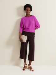 Phase Eight Purple Cristine Knit Jumper - Image 3 of 7