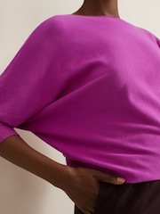 Phase Eight Purple Cristine Knit Jumper - Image 6 of 7