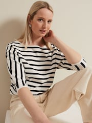 Phase Eight Dark Black Cristine Knit Jumper - Image 4 of 6