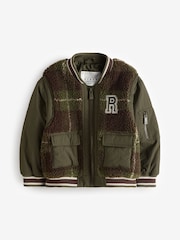 River Island Green Boys Iconic Check Jacket - Image 1 of 1