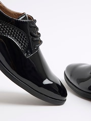 River Island Black Boys Patent Point Formal Shoes - Image 4 of 4