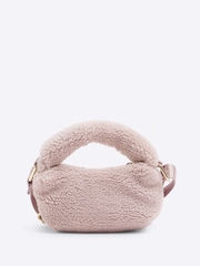River Island Pink Girls Borg Grab Mini Bag - Image 2 of 5