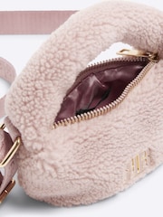 River Island Pink Girls Borg Grab Mini Bag - Image 5 of 5
