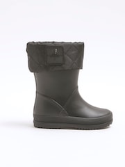 River Island Black Boys Drench Wellies - Image 1 of 5