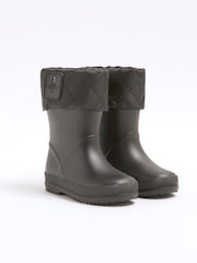 River Island Black Boys Drench Wellies - Image 2 of 5