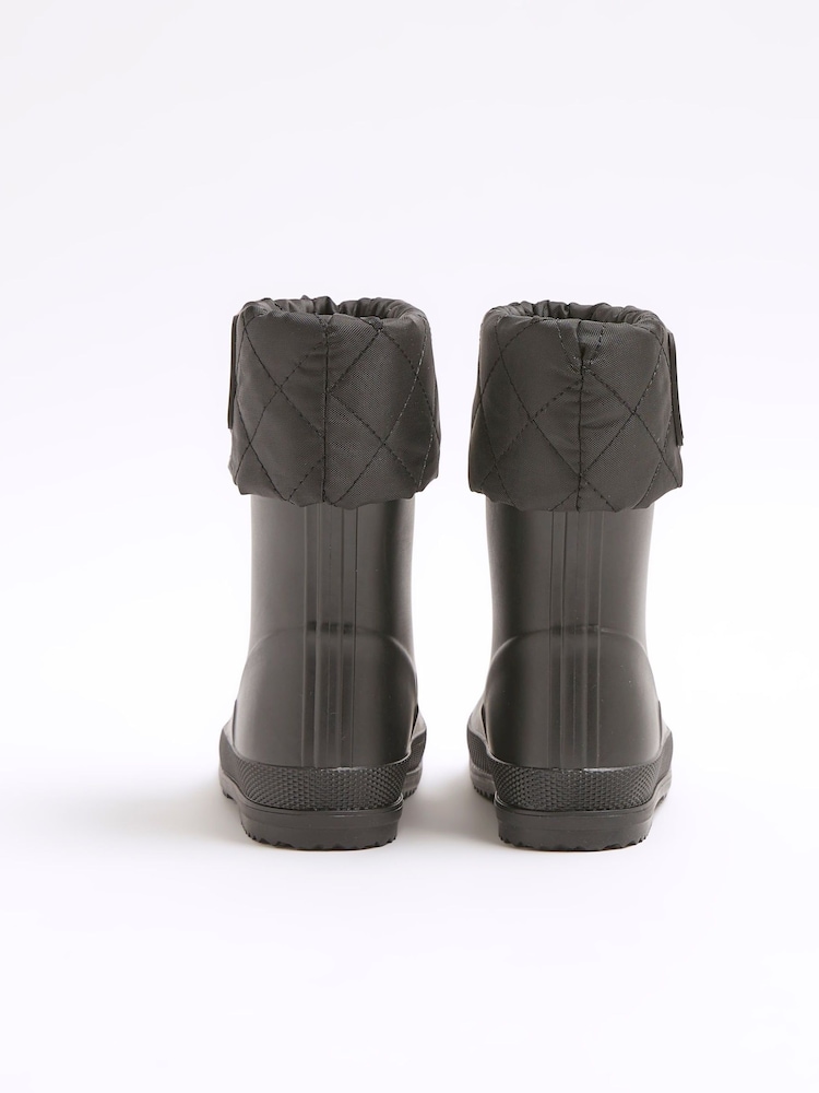 River Island Black Boys Drench Wellies - Image 5 of 5