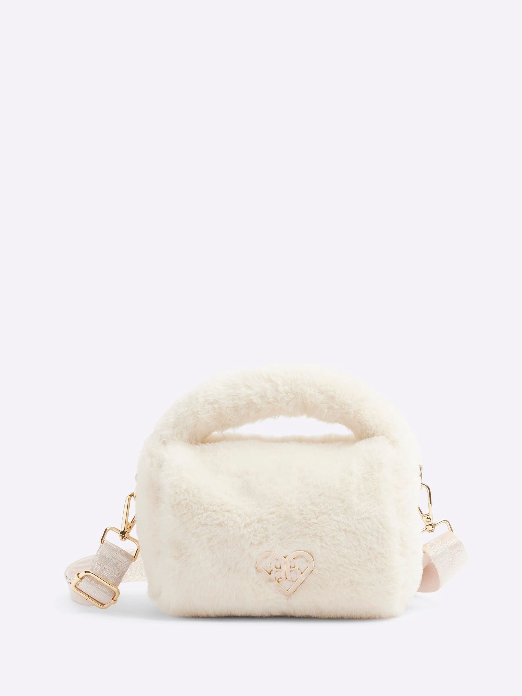 Buy River Island Cream Girls Faux Fur Grab Bag from Next Ireland