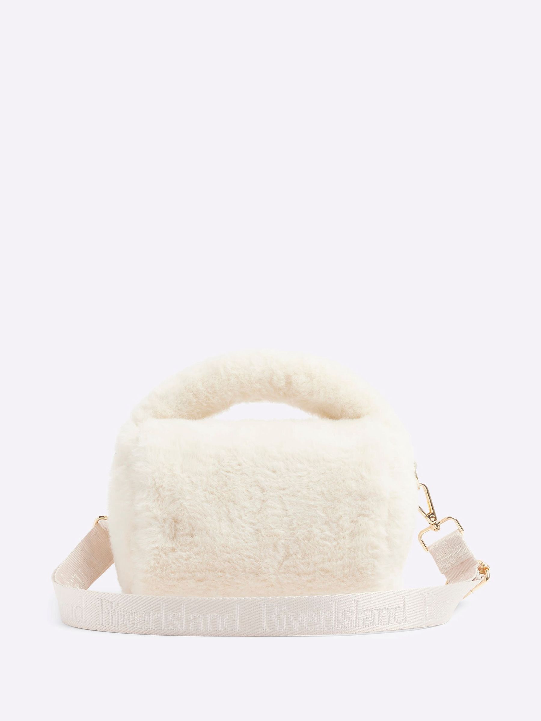 Buy River Island Cream Girls Faux Fur Grab Bag from Next Luxembourg