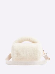 River Island Cream Girls Faux Fur Grab Bag - Image 2 of 4