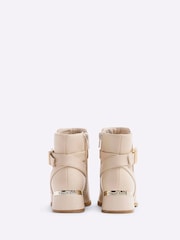 River Island Cream Girls Heeled Boots - Image 3 of 5