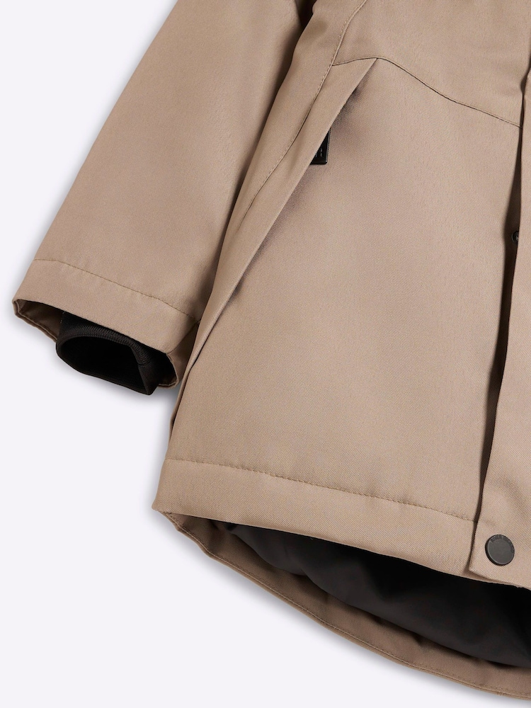 River Island Natural Boys Parka Coat - Image 4 of 4 River Island Natural Boys Parka Coat - Image 4 of 4