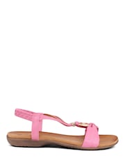 Pavers Pink Flat Strappy Sandals - Image 2 of 5