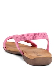 Pavers Pink Flat Strappy Sandals - Image 3 of 5