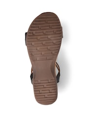 Pavers Black Flat Strappy Sandals - Image 5 of 5