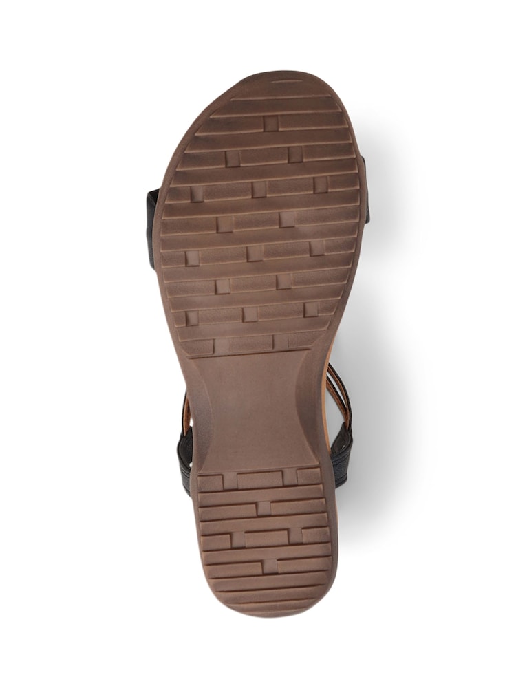 黑色 - Pavers 平底細帶涼鞋 - 圖片 6/6