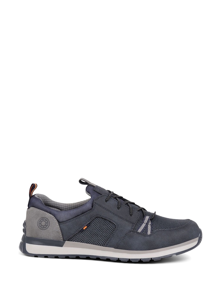 Pavers Navy Blue Bungee Lace Trainers - Image 2 of 5