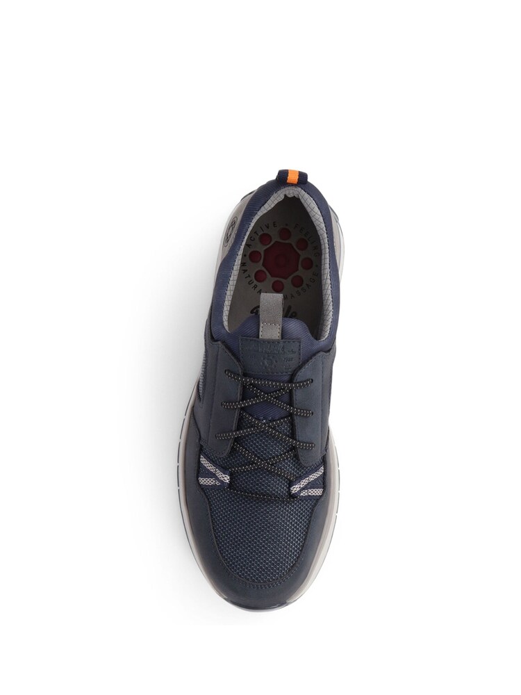 Pavers Navy Blue Bungee Lace Trainers - Image 4 of 5