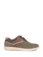 Pavers Olive Green Lace-Up Casual Shoes - Image 1 of 5