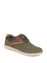Pavers Olive Green Lace-Up Casual Shoes - Image 2 of 5