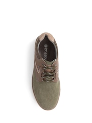 Pavers Olive Green Lace-Up Casual Shoes - Image 4 of 5
