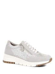 Pavers Grey Pavers Grey Chunky Lace-Up Trainers - Image 3 of 6