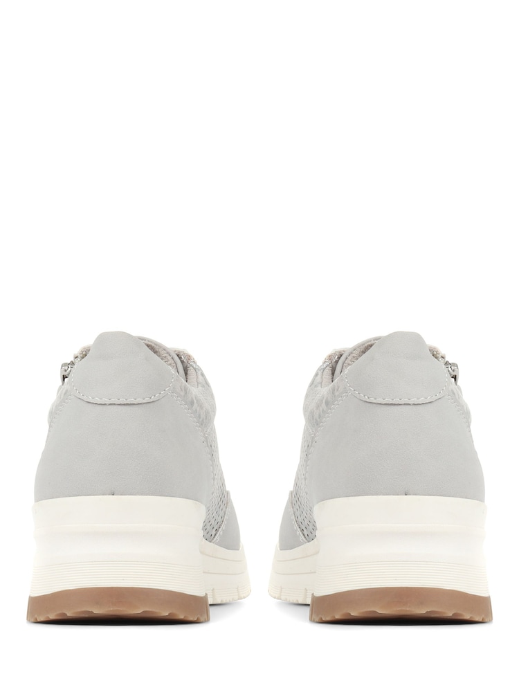 Pavers Grey Pavers Grey Chunky Lace-Up Trainers - Image 4 of 6