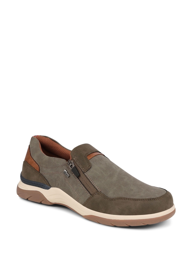 Verde caqui - Pavers Zip-Up Trainers - Imagen 1 de 5 Verde caqui - Pavers Zip-Up Trainers - Imagen 1 de 5
