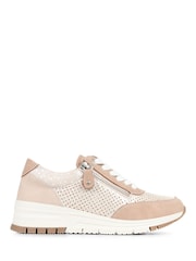 Pavers Pink Pavers Grey Chunky Lace-Up Trainers - Image 2 of 5