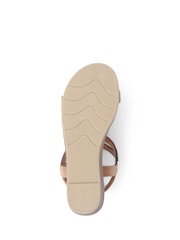 Pavers Camel Embellished Wedge Sandals - Image 5 of 5