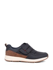 Pavers Navy Blue Toch-Fasten Trainers - Image 1 of 5