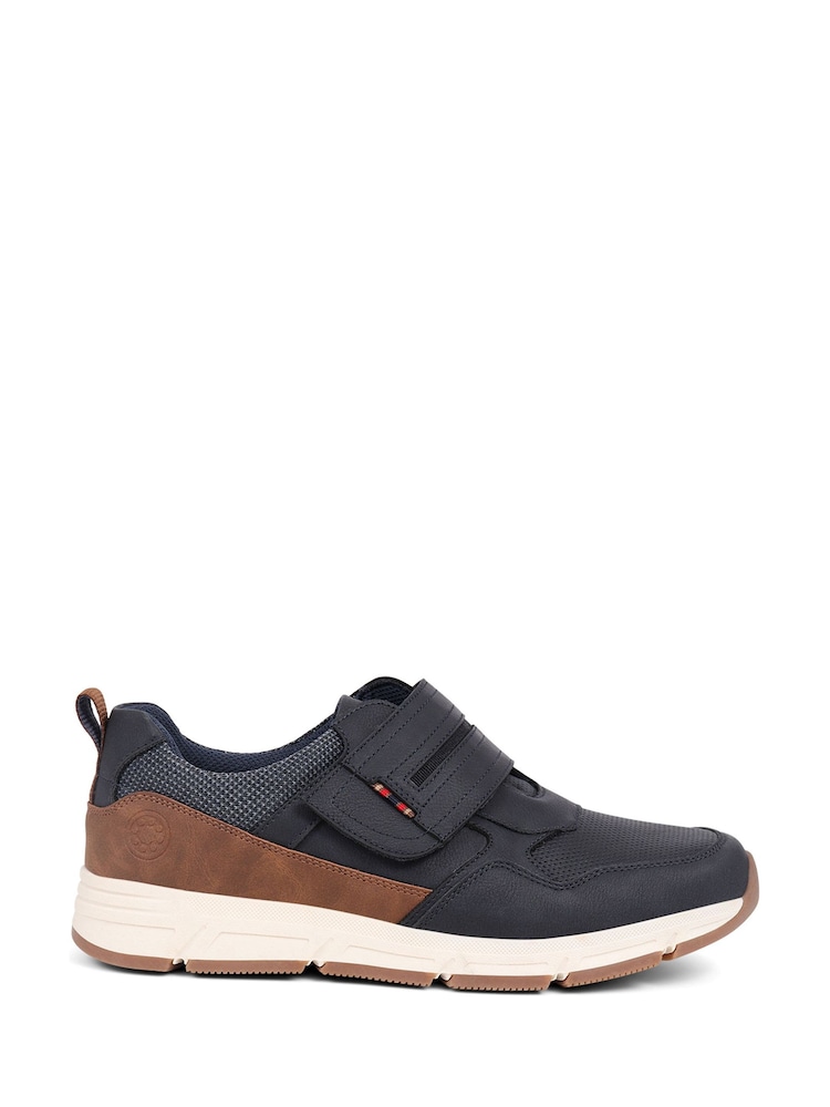 Pavers Navy Blue Toch-Fasten Trainers - Image 1 of 5