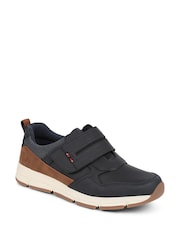 Pavers Navy Blue Toch-Fasten Trainers - Image 2 of 5