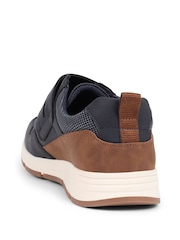 Pavers Navy Blue Toch-Fasten Trainers - Image 3 of 5