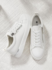Pavers White Pavers Dual Fasten White Trainers - Image 1 of 6