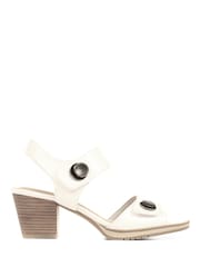 Pavers White Pavers Grey Adjustable Block Heel Sandals - Image 2 of 5
