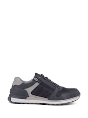 Pavers Navy Pavers Lace-Up Trainers - Image 1 of 5