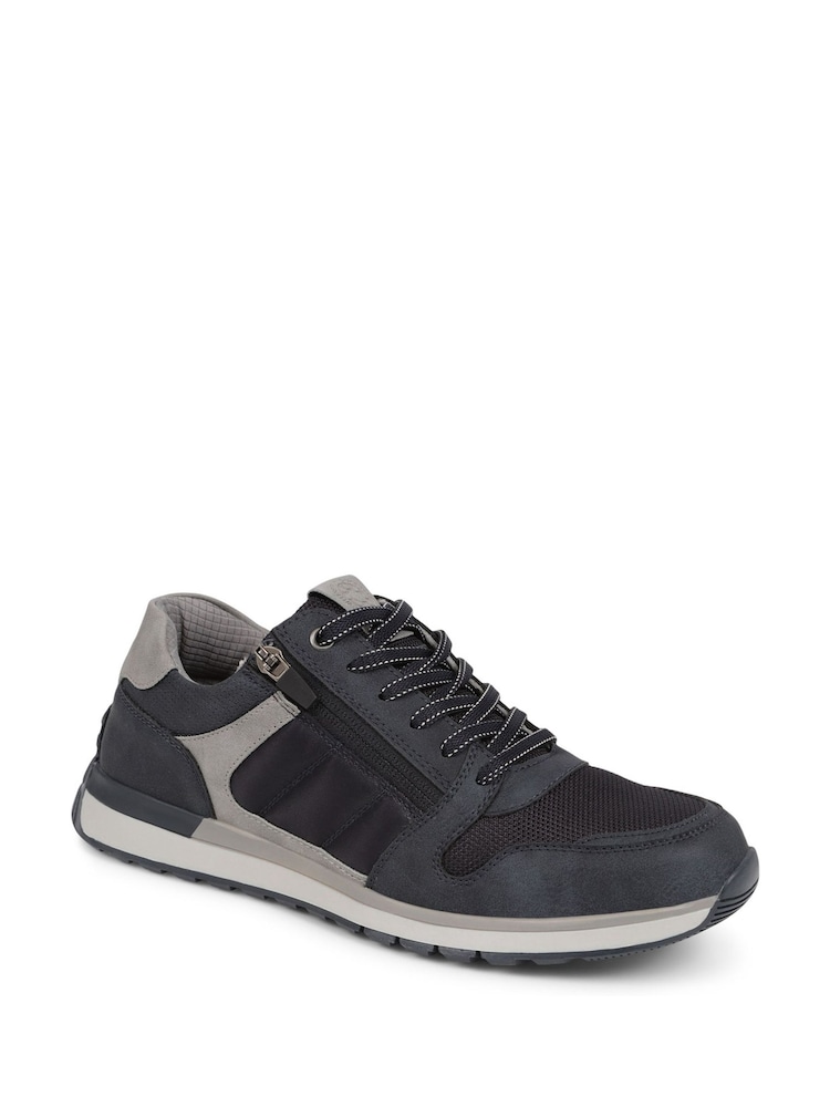 Pavers Navy Pavers Lace-Up Trainers - Image 2 of 5