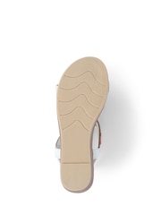 Pavers White Embellished Wedge Sandals - Image 6 of 6