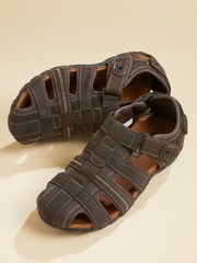 Pavers Adjustable Summer Brown Sandals - Image 1 of 6