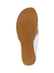Pavers White Embellished Mule Sandals - Image 5 of 5