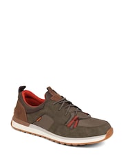 Pavers Khaki Bungee Lace Trainers - Image 1 of 5