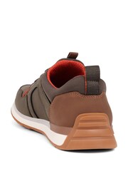 Pavers Khaki Bungee Lace Trainers - Image 3 of 5