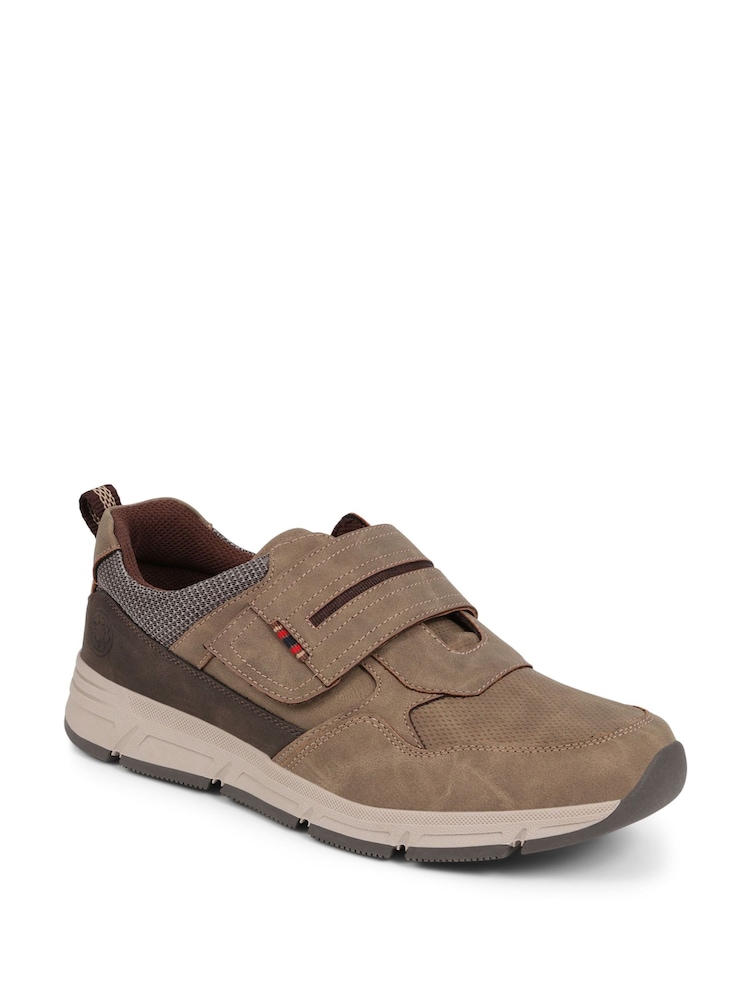 Pavers Taupe Toch-Fasten Trainers - Image 2 of 6