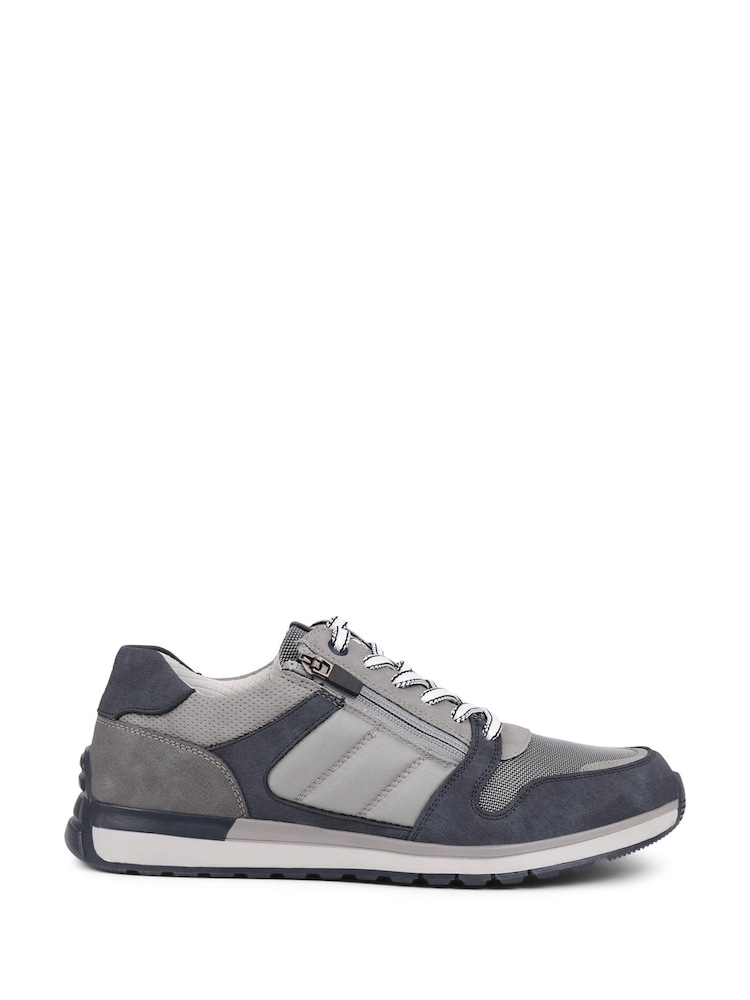 Pavers Grey Pavers Lace-Up Trainers - Image 1 of 5